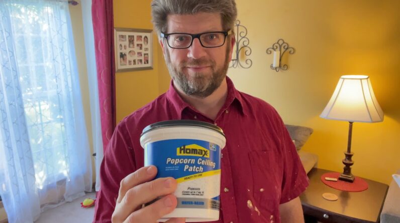 Repairing A Popcorn Ceiling - Without the Popcorn Spray